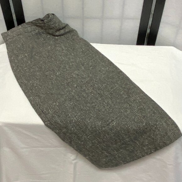 Rena Rowan for Saville Silk Blend Tweed Pleated Lined Pencil Skirt Black White - Picture 8 of 11